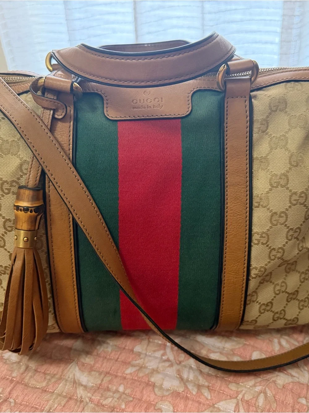 Gucci original monogram canvas large tote